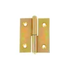 Outlet Cerniere a sfilare in ferro ottonato 40x50 mm. sinistre 2 pz. Ferramenta Per Mobili E Infissi