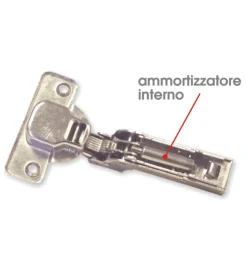 Outlet Cerniere con ammortizzatore integrato - ø 35 - collo basso - 2 pz. Ferramenta Per Mobili E Infissi