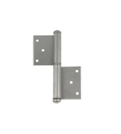 Ferramenta Per Mobili E Infissi|Cerniere con piastra da avvitare in ferro zincato 100 mm. destre 2 pz.
