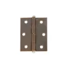 Ferramenta Per Mobili E Infissi|Cerniere con spina a levare in ferro bronzato 40x50 mm. 2 pz.
