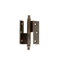 Ferramenta Per Mobili E Infissi|Cerniere curve alte ottone bronzato - 40 x 40 mm. dx - 2 pz.