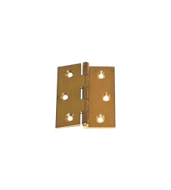 Ferramenta Per Mobili E Infissi- Cerniere fresate a mezzo collo ottone - 35 x 35 mm. - 2 pz.