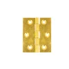 Ferramenta Per Mobili E Infissi|Cerniere fresate piane ottone - 50 x 40 mm. - 2 pz.