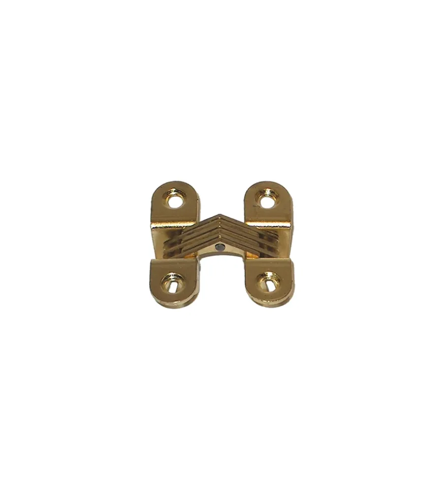 Ferramenta Per Mobili E Infissi- Cerniere invisibili - 25 x 80 mm. - acciaio nichelato - 2 pz.