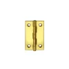 Ferramenta Per Mobili E Infissi|Cerniere per cofanetti in ferro ottonato 20x30 mm. 4 pz.