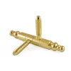 Ferramenta Per Mobili E Infissi- Cerniere per infissi "anuba in stile" in ferro ottonato ø 14 mm. 2 pz.