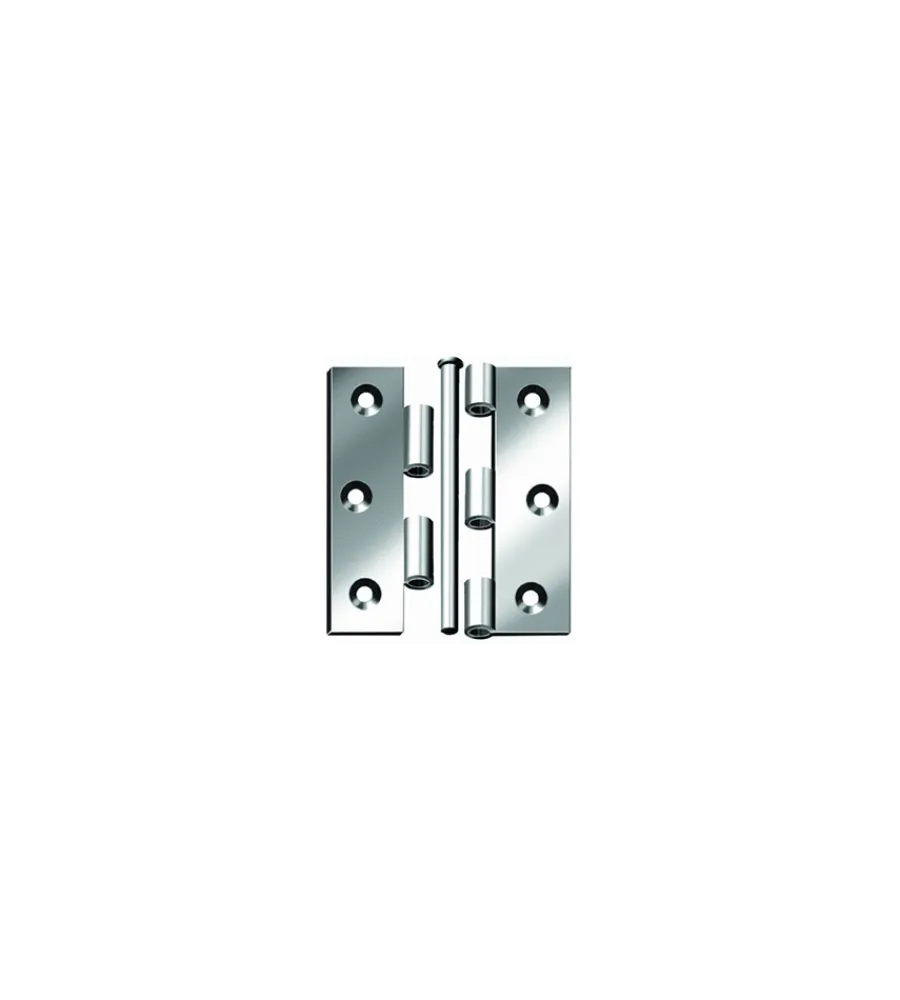 Serratura E Sicurezza- Cerniere perno sfilabile inox 76 x 76 mm. - 2 pz.