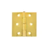 Ferramenta Per Mobili E Infissi|Cerniere quadre - 30 x 30 mm. - ottonato - 2 pz.