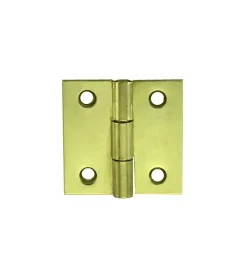 New Cerniere quadre 40 x 40 mm. - zincate giallo - 2 pz. Serratura E Sicurezza