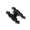 Cerniere rustiche in ferro martellato nero collo alto 40 x 68 mm. Ferramenta Per Mobili E Infissi