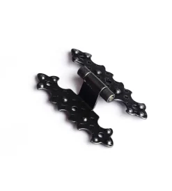 Cerniere rustiche in ferro martellato nero collo alto 40 x 68 mm. Ferramenta Per Mobili E Infissi