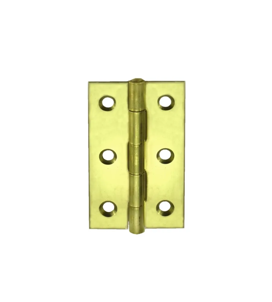 Serratura E Sicurezza- Cerniere strette 26 x 40 mm. - zincate giallo - 1 pz.