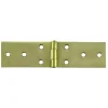 Serratura E Sicurezza- Cerniere strette lunghe 120 x 33 mm.  zincate giallo  1 pz.