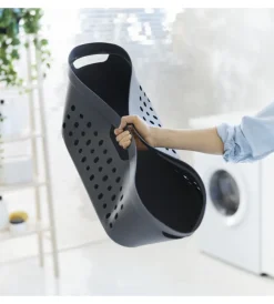 Accessori Bagno- Cesta portabiancheria "jona" colore blu da 39 litri