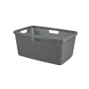 Hot Cesta portabiancheria "jute" nero - 59x39x26 cm Accessori Bagno