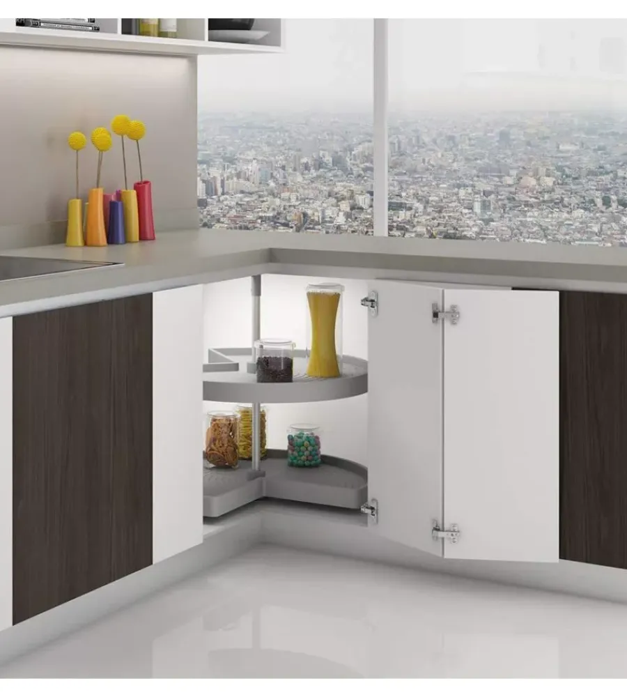 New Cestello "3/4" grigio girevole 270° per mobile da 80 cm Accessori Cucina