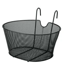 Bici-Lampa Cestino anteriore aovale a rete per bicicletta donna in metallo - 94531