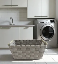 Accessori Bagno-Easy System Cestino in tnt "medio" beige 42x27,5x20,5 cm