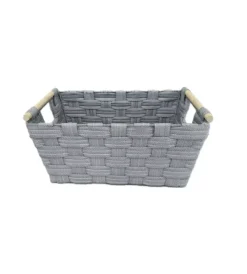 Outlet Cestino in tnt "medio" grigio 42x27,5x20,5 cm Accessori Bagno