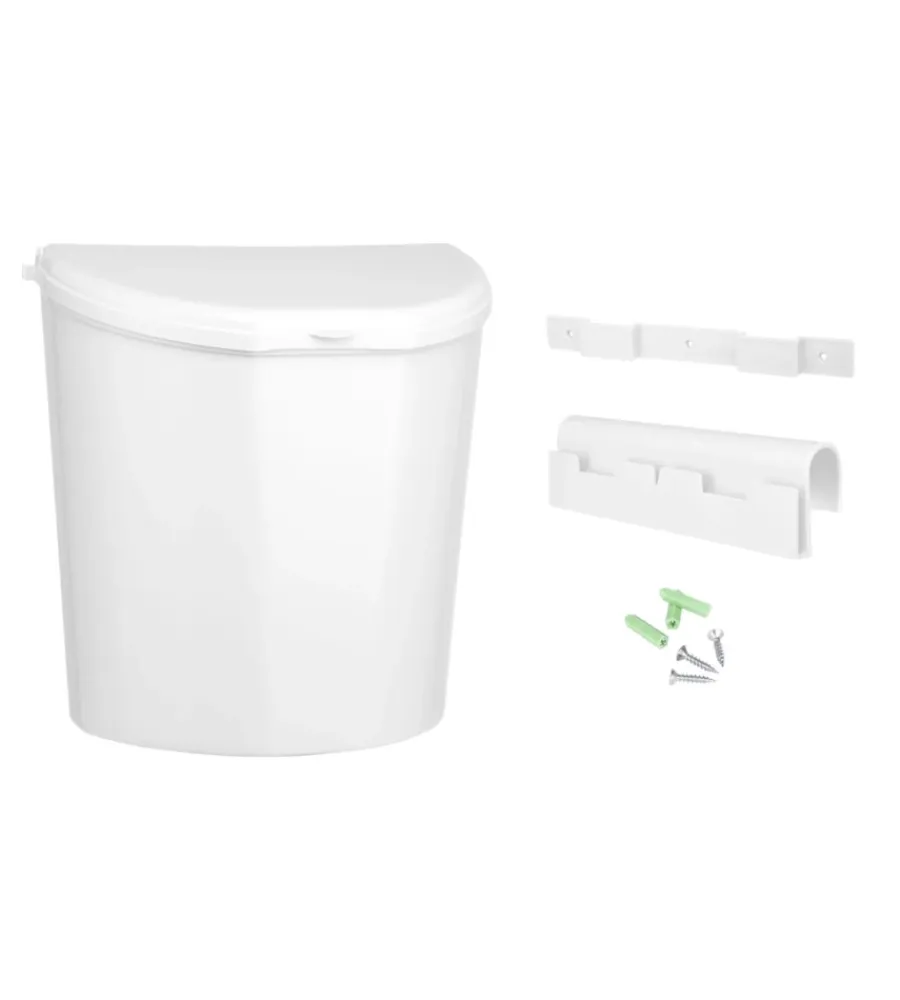 Online Cestino portarifiuti per caravan "pillar xl" bianco 31,5x18x31,5 cm Campeggio