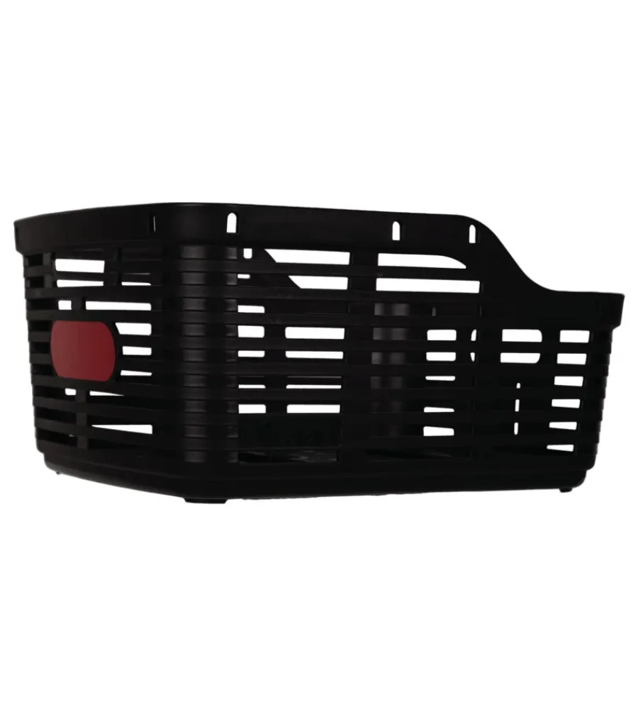 Bici- Cestino posteriore per bicicletta bellelli "zigzag" nero, 38x33x19 cm