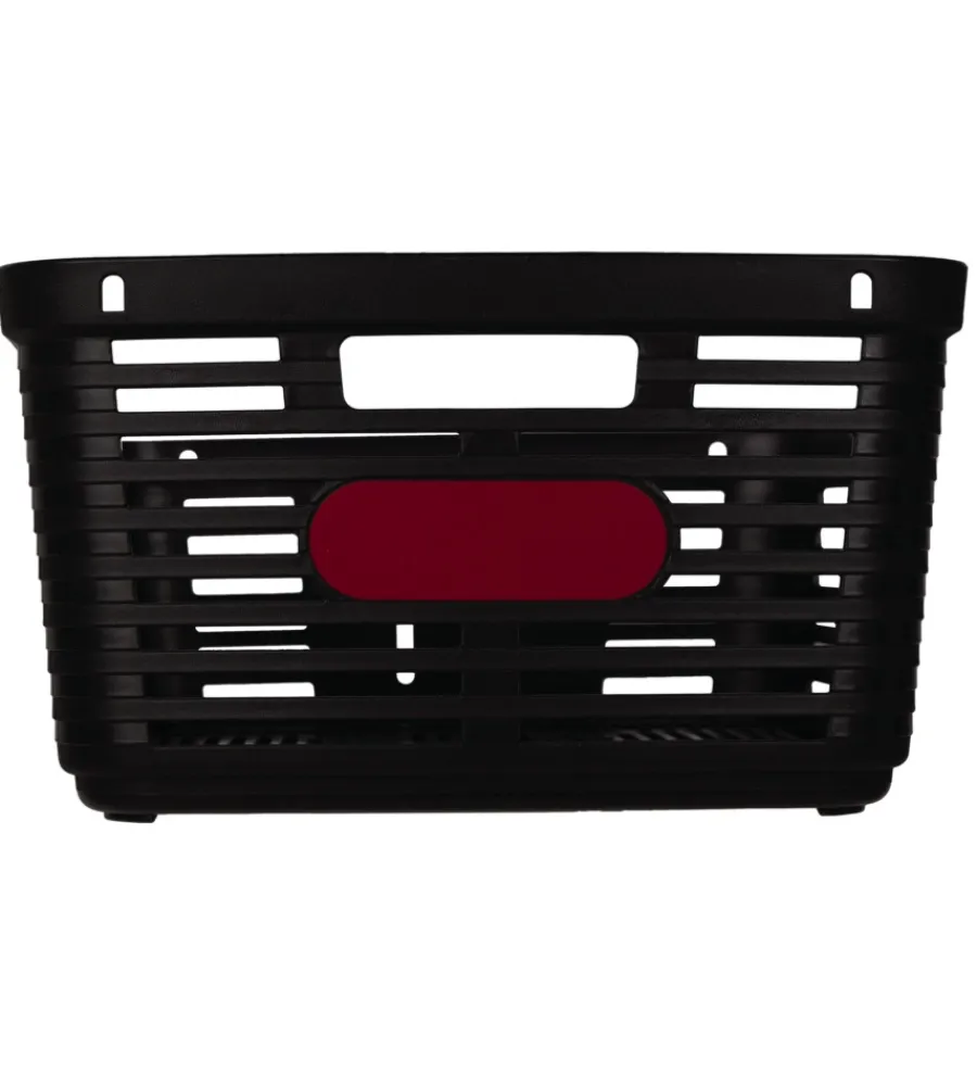 Bici- Cestino posteriore per bicicletta bellelli "zigzag" nero, 38x33x19 cm