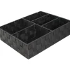 Accessori Bagno|Cesto 5 scomparti grigio 32x25x8