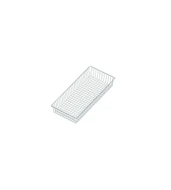 Officina E Garage|Cesto a griglia, fornito con 2 reggimensole 80 cm. - bianco