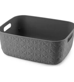 Accessori Bagno-Keter Cesto portaoggetti "curver softex m" antracite, 12,5 litri