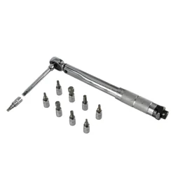 Garage E Manutenzione-Lampa Chiave dinamometrica con cricchetto reversibile, 9 adattatori