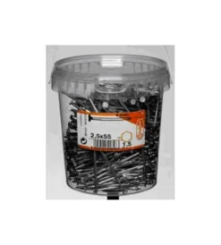 Sistemi Di Fissaggio- Chiodi testa piana in secchiello 2,8x65 mm. 1,5 kg.
