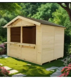 Casette Da Giardino-Habrita Chiosco in legno da esterno