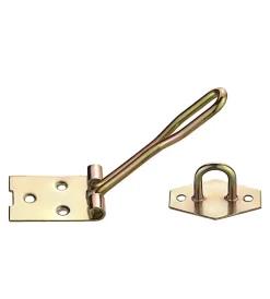 Serratura E Sicurezza|Chiusura portalucchetto 80 mm. - zincato giallo