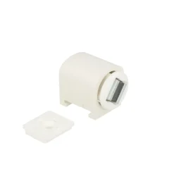 Discount Chiusure magnetiche bianche con basetta forza 6 kg. 2 pz. Ferramenta Per Mobili E Infissi