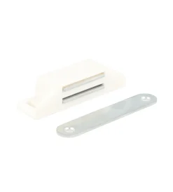 Ferramenta Per Mobili E Infissi|Chiusure magnetiche bianche da applicare forza 8 kg. 2 pz.