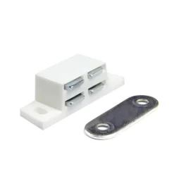 Ferramenta Per Mobili E Infissi|Chiusure magnetiche bianche da applicare forza 5 kg. 2 pz.