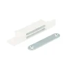 Ferramenta Per Mobili E Infissi|Chiusure magnetiche bianche da incasso o da applicare forza 12 kg. 2 pz.