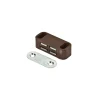 Hot Chiusure magnetiche da applicare - forza 4 kg. - marrone - 12 pz. Ferramenta Per Mobili E Infissi