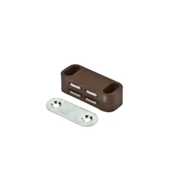 Hot Chiusure magnetiche da applicare - forza 4 kg. - marrone - 12 pz. Ferramenta Per Mobili E Infissi