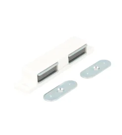 Hot Chiusure magnetiche da applicare - per ante doppie - forza 12 kg. - bianco - 2 pz. Ferramenta Per Mobili E Infissi