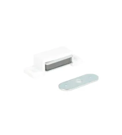 Discount Chiusure magnetiche da applicare - forza 4 kg. - bianco - 2 pz. Ferramenta Per Mobili E Infissi