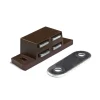 Hot Chiusure magnetiche da applicare - forza 5 kg. - marrone - 2 pz. Ferramenta Per Mobili E Infissi