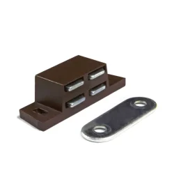 Hot Chiusure magnetiche da applicare - forza 5 kg. - marrone - 2 pz. Ferramenta Per Mobili E Infissi
