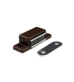Clearance Chiusure magnetiche da applicare - forza 4 kg. - marrone - 10 pz. Ferramenta Per Mobili E Infissi