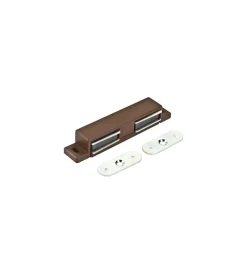 Best Chiusure magnetiche da applicare - per ante doppie - forza 12 kg. - marrone - 2 pz. Ferramenta Per Mobili E Infissi