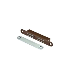 Best Chiusure magnetiche da incasso - bordo tondo - forza 8 kg. - bianco - 2 pz. Ferramenta Per Mobili E Infissi