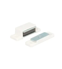 Clearance Chiusure magnetiche piastra oscillante - forza 4 kg. - bianco - 2 pz. Ferramenta Per Mobili E Infissi