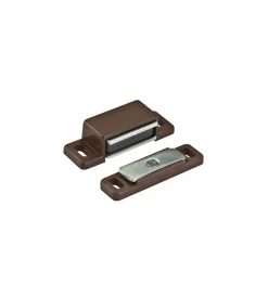 Hot Chiusure magnetiche piastra oscillante - forza 4 kg. - marrone - 2 pz. Ferramenta Per Mobili E Infissi