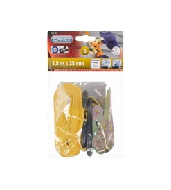 Sistemi Di Fissaggio- Cinghia di ancoraggio 245 kg. con tenditore e cinghia con gancio 25 mm. x 3,5 mt.