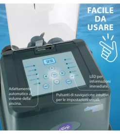 Piscine|Clorinatore salino per elettrolisi gre per piscina da 50 m³ 10 gr/h